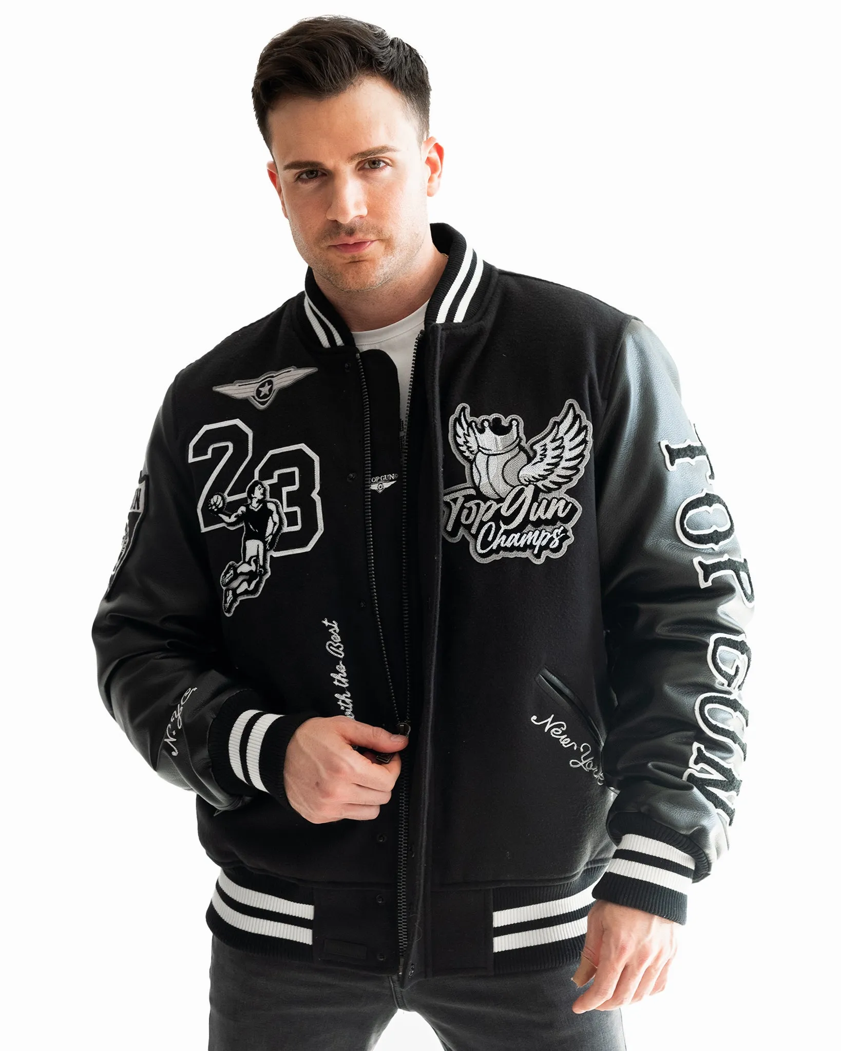 TOP GUN® "FLYING LEGEND" VARSITY JACKET