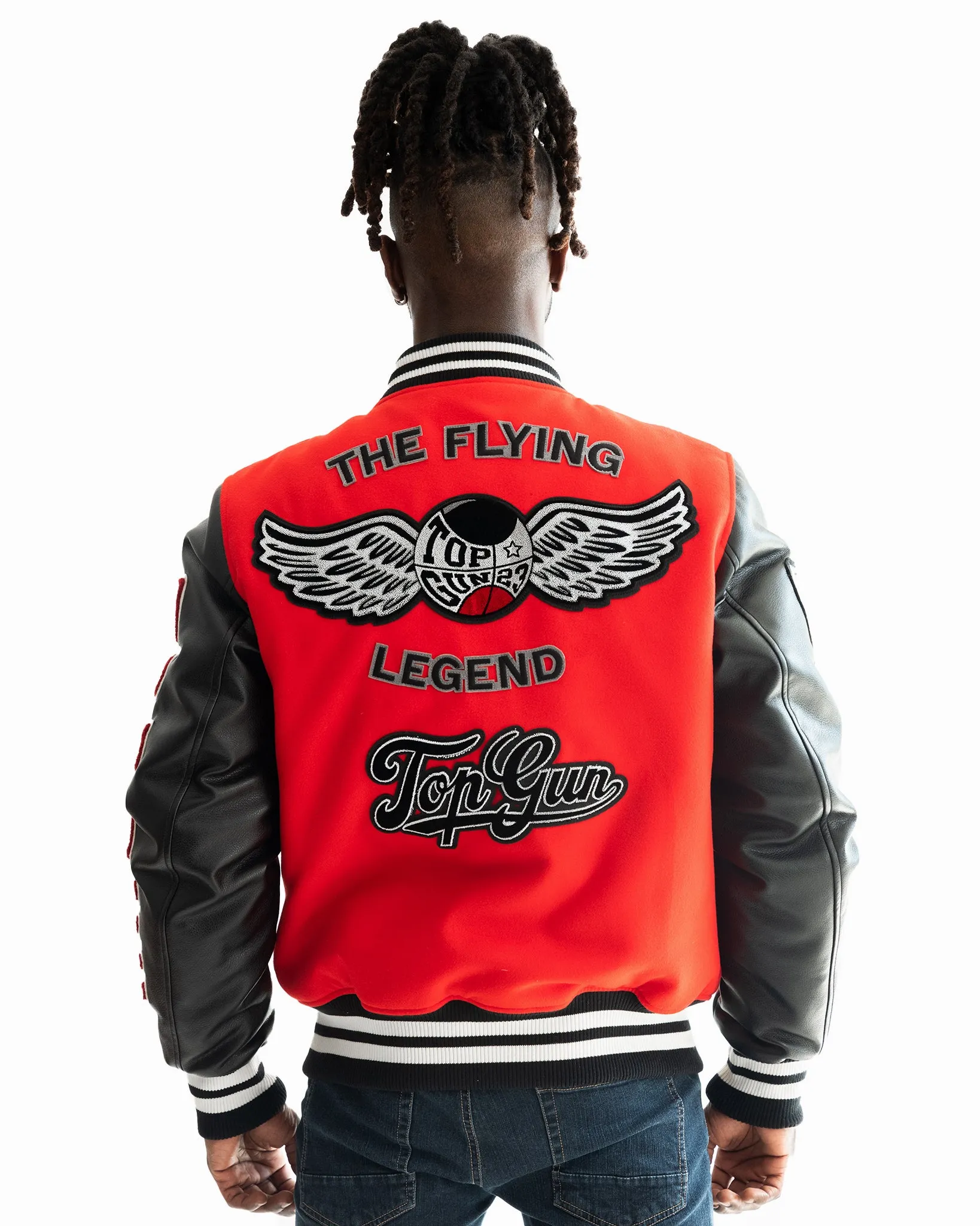 TOP GUN® "FLYING LEGEND" VARSITY JACKET