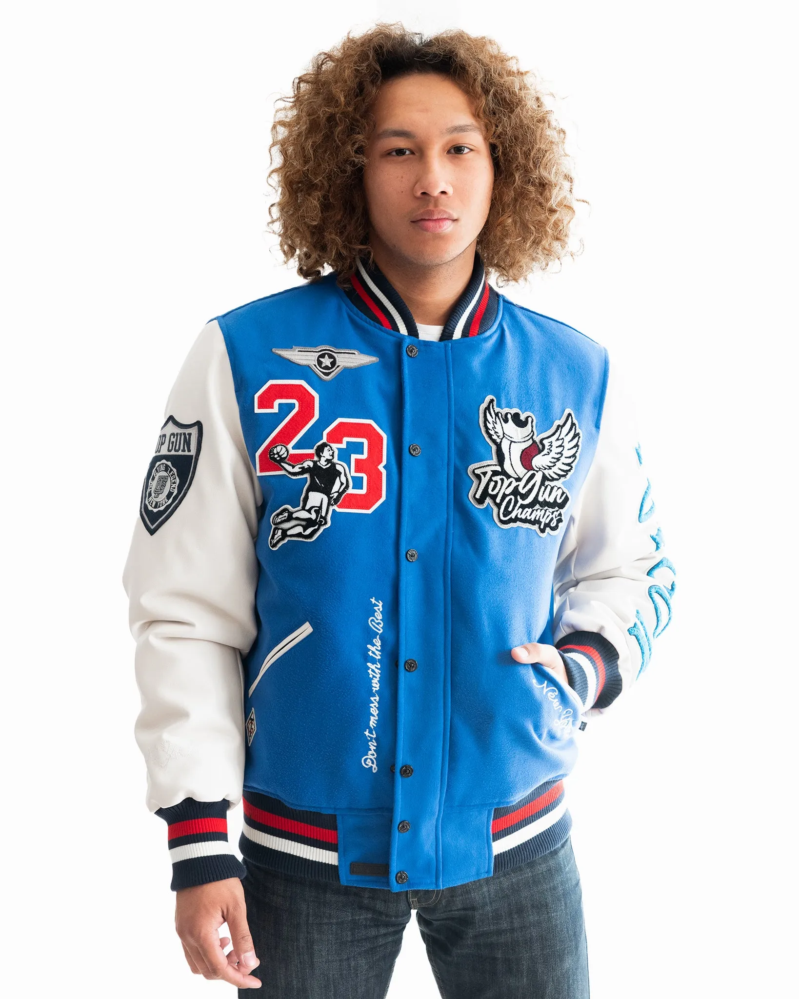 TOP GUN® "FLYING LEGEND" VARSITY JACKET