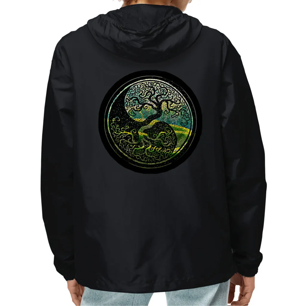 Tree of Life - As above, so below by KTJ Designer Independent Trading Co. Lightweight Full Zip Unisex Windbreaker