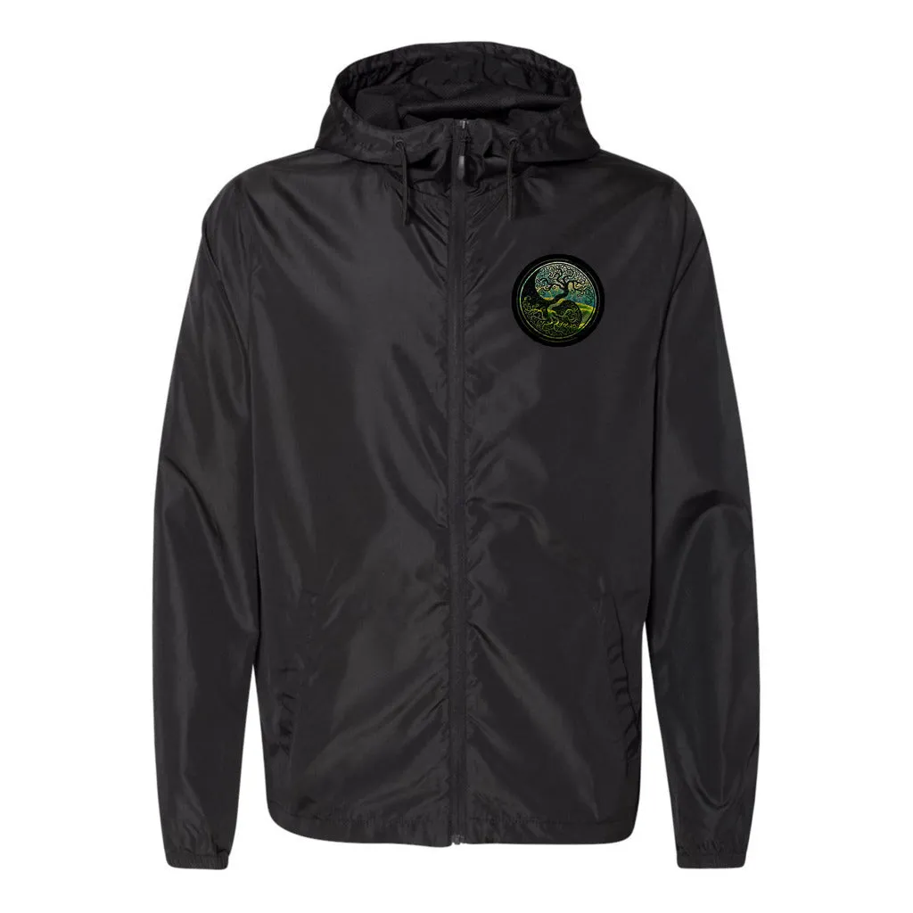 Tree of Life - As above, so below by KTJ Designer Independent Trading Co. Lightweight Full Zip Unisex Windbreaker