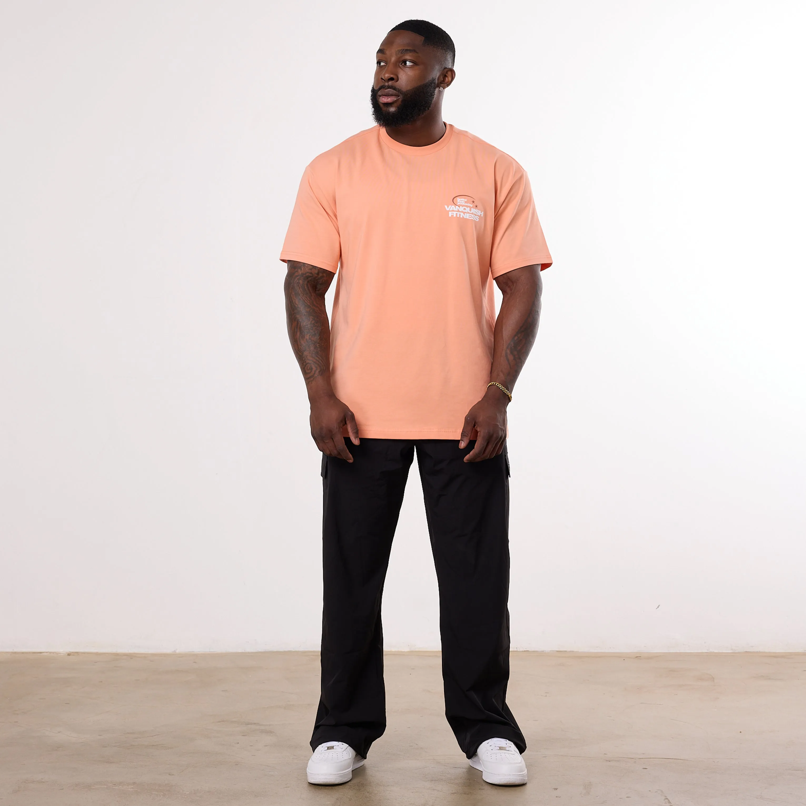 Vanquish TSP Since 2015 Orange Oversized T Shirt